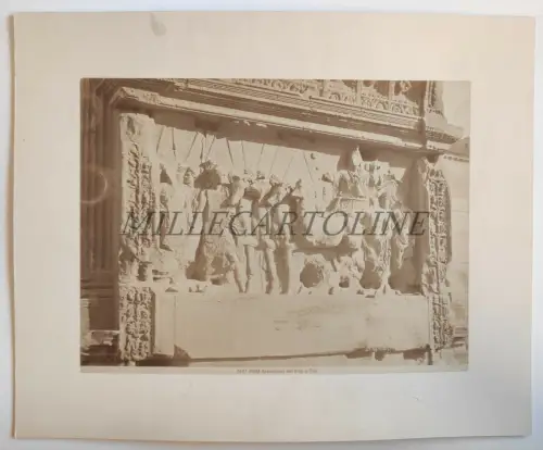 ROM - Flachrelief Titusbogen, Fotoalbumina auf Karton