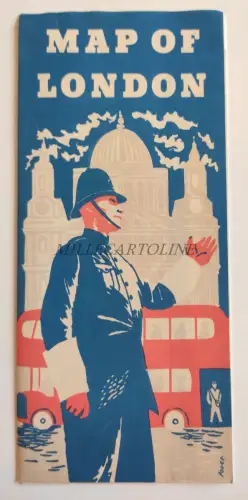 LONDON - Schlechte illustrierte Karte