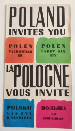 POLEN LÄDT SIE EIN - Touristenprospekt mit Fotos 1965