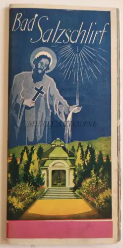 BAD SALZSCHLIRF GERMANY - Tourismusbroschüre mit Illustration und Fotos