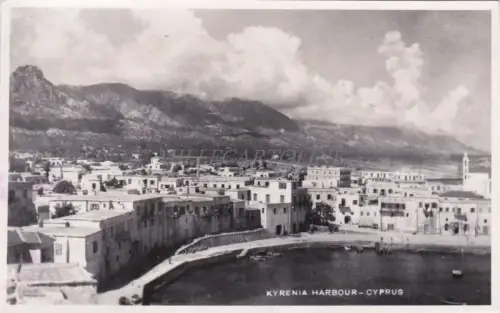 ZYPERN - Hafen von Kyrenia, Fotopostkarte