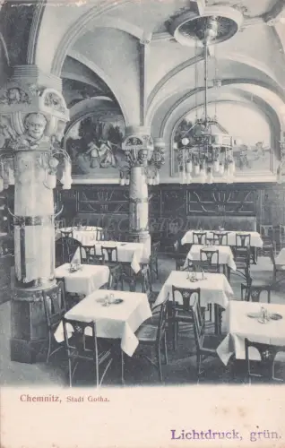 DEUTSCHLAND - Chemnitz, Stadt Gotha Hotel, Postkarte