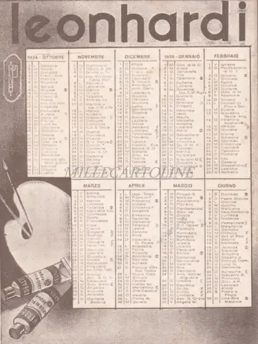 LEONHARDI - Kleines Werbe-Faltblatt, Collamidin