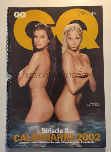 GQ - Strip il Calendario 2002 Canalis & Corvaglia, Barbieri