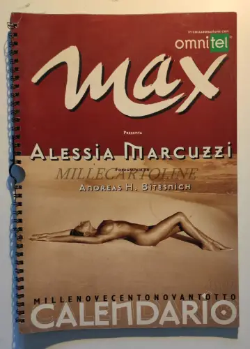 MAX OMNITEL - Kalender 1998 Alessia Marcuzzi, Andreas H. Bitesnich