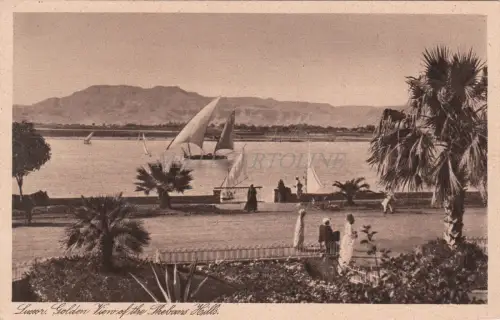 ÄGYPTEN - Luxor - Goldener Blick auf die Hügel der Thebaner