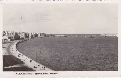 ÄGYPTEN - Alexandria - Queen Nazli Avenue - Echtfoto 1934