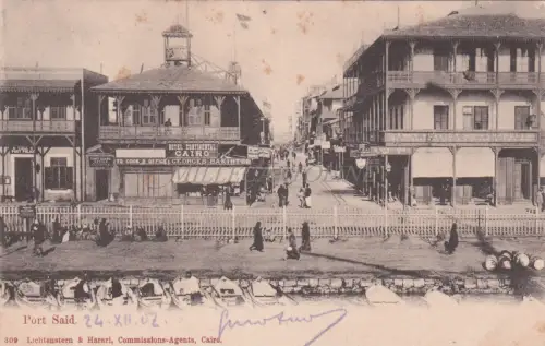 ÄGYPTEN - Port Said - Hotel Continental 1902