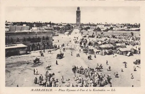 MAROKKO - Marrakesch - Platz Djemaa el-Fna und Koutobia - Transatlantische Hotels