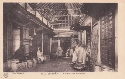MOROCCO - Meknès - Le Souk aux Soieries