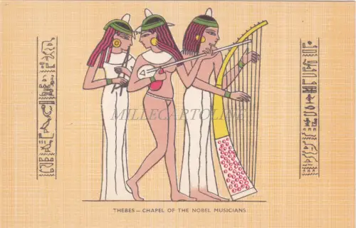 ÄGYPTEN - Lehnert & Landrock - Theben - Kapelle der Nobelmusiker