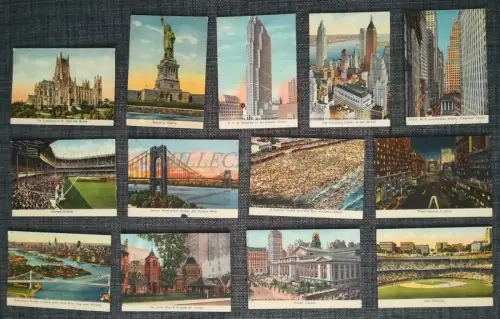 NEW YORK - 13 illustrierte Kartons