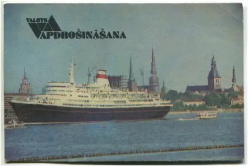 Taschenkartonkalender 1989, Schiff, von Valsts Vapdrosinasana (09) m