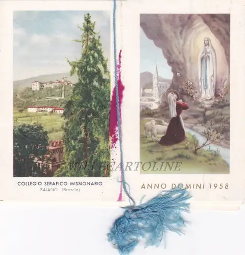 KALENDER: 1958 - Serafisches Missionskolleg - Saiano (Brescia)