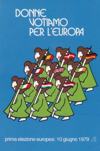 * POLITIK - Aufkleber - Europawahl 1979 - Frauen wählen Europa