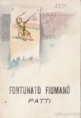 1899 SEMESTERKALENDER -F. FIUMANO'- PAKTE