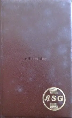 § MARINA -GENUA - ANSALDO-SAN GIOGIO 1953 - AGENDINA MIT GOLDENER ABKÜRZUNG ASG