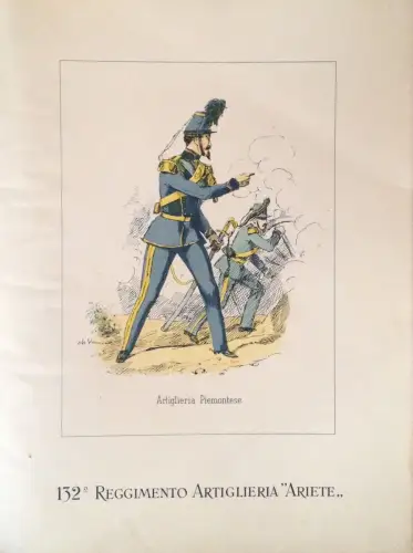 § KALENDER REGG. ARTILLERIE ARIETE 1958 - AUTOGRAMM COL. FABBRINI