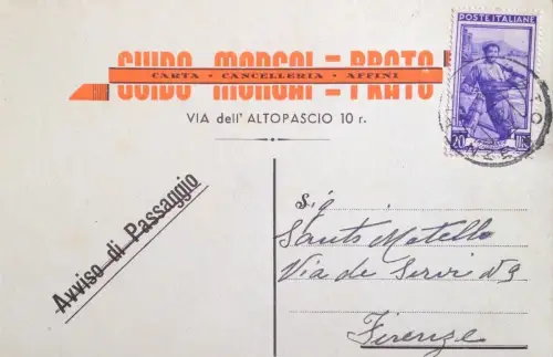 § CART. GUIDO MORGAI KOPF, PAPIER, SCHREIBWAREN UND VERWANDTE - RASEN 1952