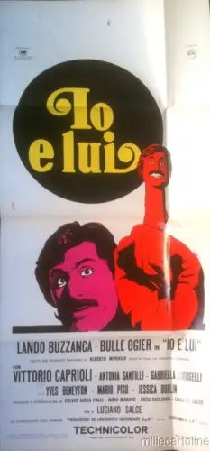 § KINO - FILMPLAKAT ICH UND ER - 1973 MIT LANDO BUZZANCA UND BULLE OGIER