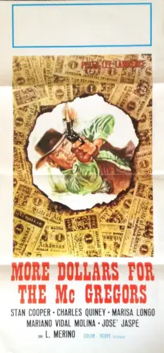 § KINO 70ER JAHRE, POSTER MORE DOLLARS FOR THE MC GREGORS CON STAN COOPER