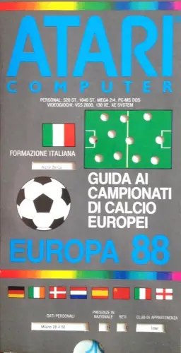 § EUROPA '88 - FUSSBALL - MOBILE FENSTERFÜHRUNG ZUR EUROPAMEISTERSCHAFT