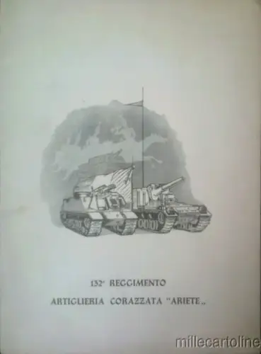 § ITALIENISCHE ARMEE - Kalender 132. Regg. Panzerartillerie ARIETE 1959