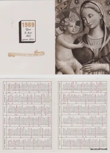 # KALENDER - Semester 1969 CASA REDEZIONE MILANO -NIGUARDA