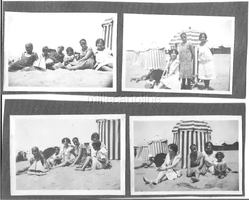 OSTIA 1928 - 4 Fotos Tag am Meer