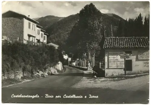CASTELSANTANGELO (MAZERIERT), ABZWEIGUNG FÜR CASTELLUCCIO UND IKONE, 1974