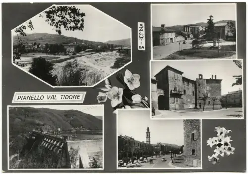 PIANOELLO VAL TIDONE (PIACENZA), GRUSS AUS, MIT 5 ANSICHTEN, MAX FRÜHE 70er Jahre