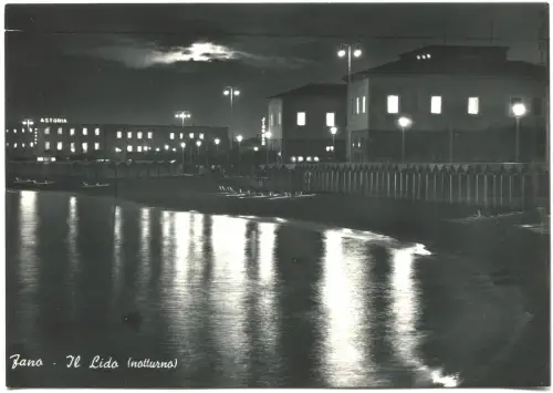 FANO (PESARO), IL LIDO, NOCTURNO, 1960