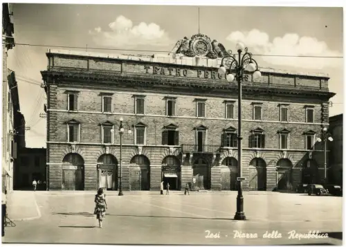 JESI (ANCONA), PIAZZA DELLA REPUBBLICA, 1956