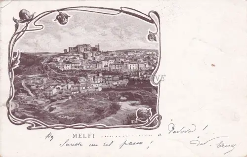 * MELFI - Panorama 1901 a Maria Morelli di Padua