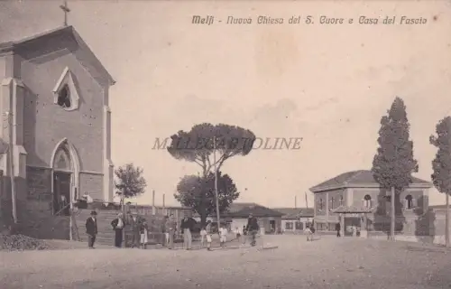 * MELFI - Nuova Chiesa del S.Cuore e Casa del Fascio (Ed.Venturino Rufino)