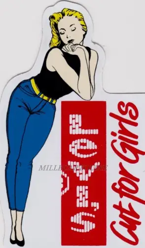 Aufkleber von LEVIS 70er Jahre Cut for Girls
