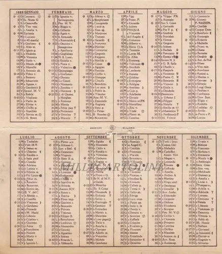 Semesterkalender 1953 Pax