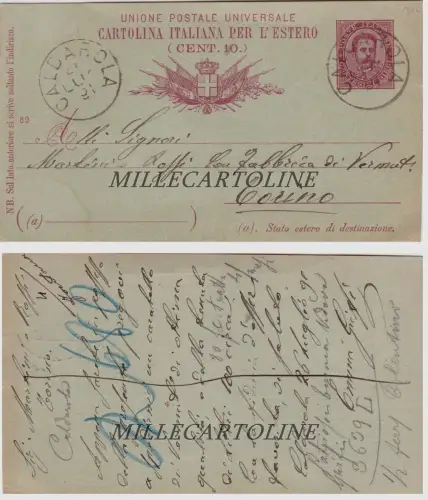 CALDAROLA: 1891 die Witwe GIGLI bestellt Vermouth bei Martini & Rossi