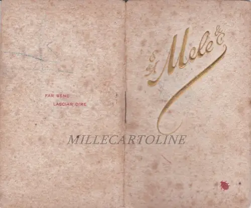 KALENDER / Handtaschenalmanach: 1907 Äpfel & Ci - Neapel