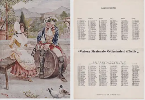 Militärkalender: Union Naz. Sammler Italien 1982