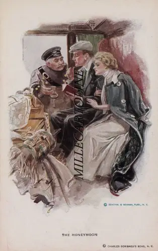 Verliebt in die Flitterwochen im Zug