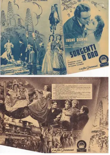 Faltfilm Goldene Quellen mit Randolph Scott und Irene Dunne