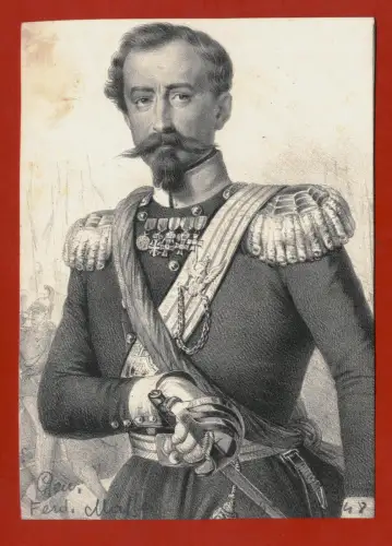 ITALIENISCHES RISORGIMENTO, DRUCK ENDE 800, GENERAL FERDINANDO MAFFEI m