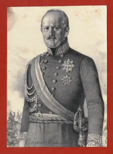 ITALIENISCHER RISORGIMENTO, DRUCK ENDE 800, GENERAL FRANZINI m