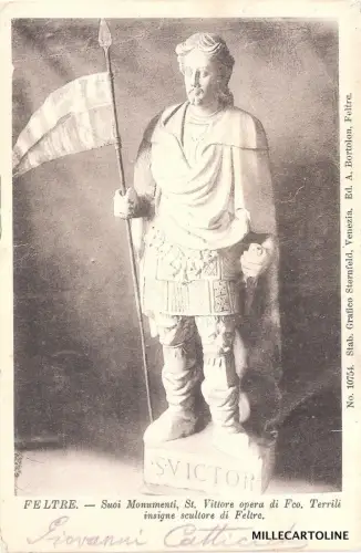 FELTRE - Seine Denkmäler - St. Vittore Werk von Fco. Terrili Bildhauerabzeichen