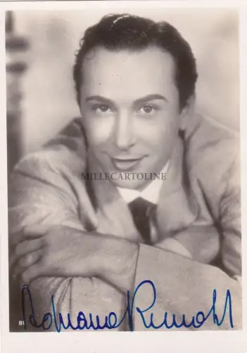 * KINO / THEATER - Schauspieler Adriano Rimoldi - Umschlag + Foto mit Autogramm 1941