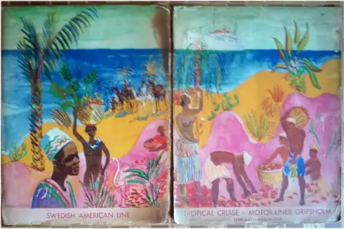 NAVIGATION, WERBUNG TROPICAL CRUISE, MOTOR-LINER GRIPSHOLM, 1933 m