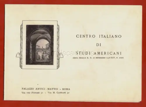 ROM, MUSIK, KONZERTPROGRAMM IM ZENTRUM AMERIKANISCHER STUDIEN, JANUAR 1940 m