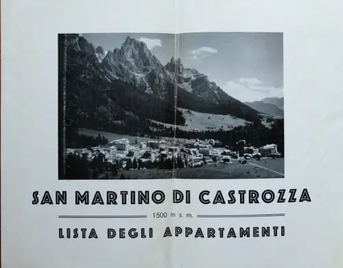 S. MARTINO DI CASTROZZA - Klappbar 4 Seiten