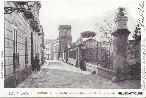 S. GIORGIO A CREMANO - Via Pittore - Seltene Notannullierung Montorio Superiore